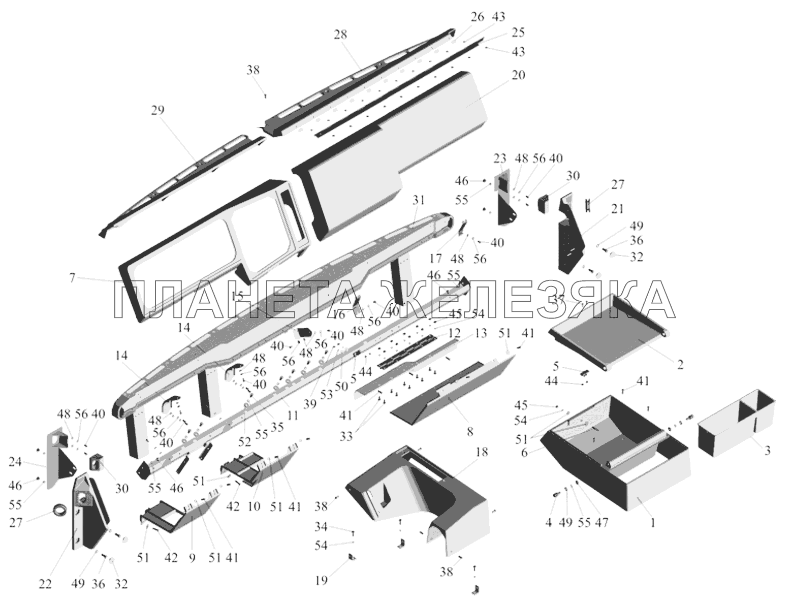 Панель приборов МАЗ-6303A3, 6303A5